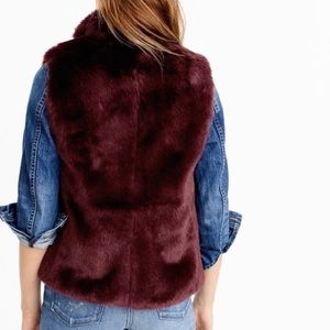 Faux fur vest